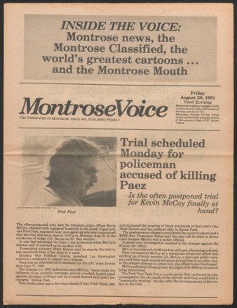 Montrose Voice, No. 44, August 28, 1981