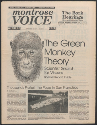 Montrose Voice, No. 360, September 18, 1987