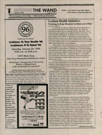 The Wand, Vol. 13, No. 1, January 1996