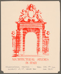 Architectural Studies in Italy, Organizational Meeting Poster
