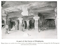 A part of the Caves of Elephanta