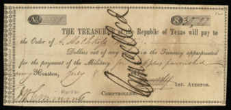 Pay certificate to Archibald Hotchkiss