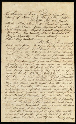 Bill against A. J. and James M. Bell