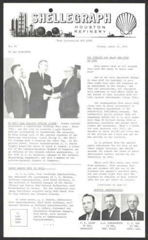 Shellegraph, No. 64, March 27, 1964 