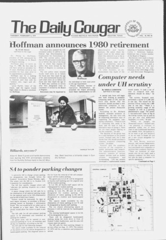 The Daily Cougar. Vol. 45, No. 85, February 6, 1979.