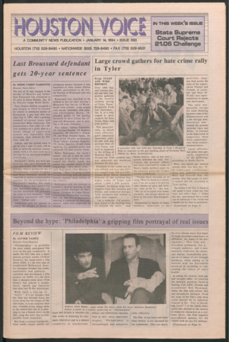 Houston Voice, No. 690, January 14, 1994