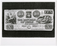 Republic of Texas ten dollar bill
