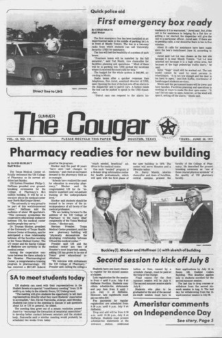 The Summer Cougar. Vol. [43], No. 115, June 30, 1977.