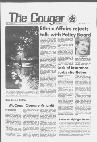 The Daily Cougar. Vol. 44, No. 37, October 28, 1977.