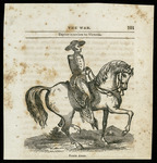 Portrait of Antonio López de Santa Anna astride his horse