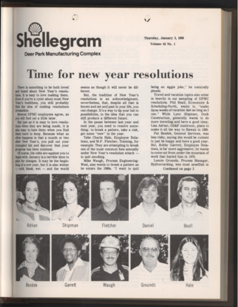 Shellegram, Vol. 45, No. 1, January 3, 1980