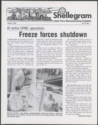 Shellegram, Vol. 49, No. 1, January 1984