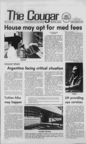 The Daily Cougar. Vol. 41, No. 89, March 27, 1975.