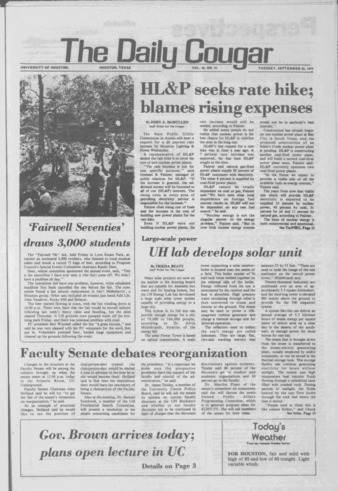 The Daily Cougar. Vol. 46, No. 21, September 25, 1979.