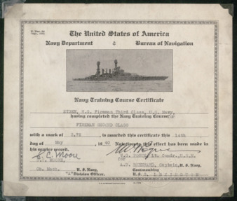 Fireman second class certificate