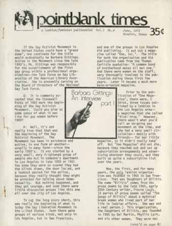 Pointblank Times, Vol. 1, No. 4, June 1975
