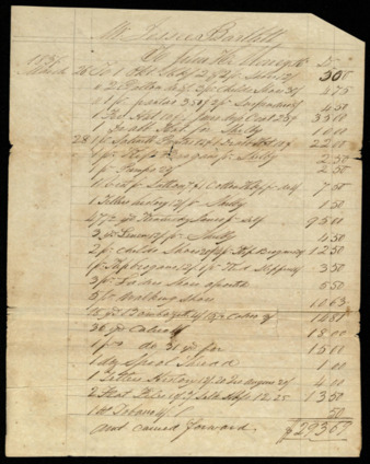 Bill from J. H. Money & Co. to Jesse Bartlett