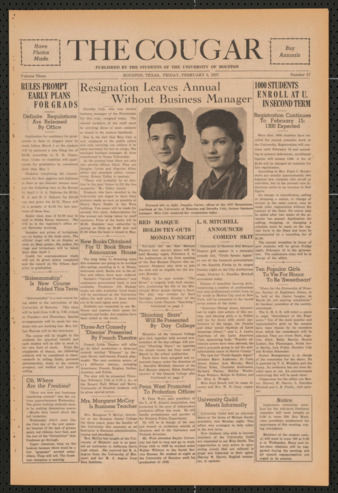 The Cougar, Vol. 3, No. 17, February 5, 1937