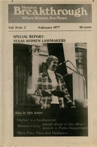 Houston Breakthrough, Vol. 2, No. 2, February 1977