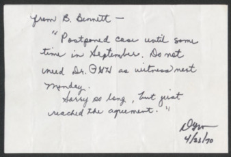 Correspondence calling for punishment of Afro-Americans for Black Liberation (AABL) students and allies