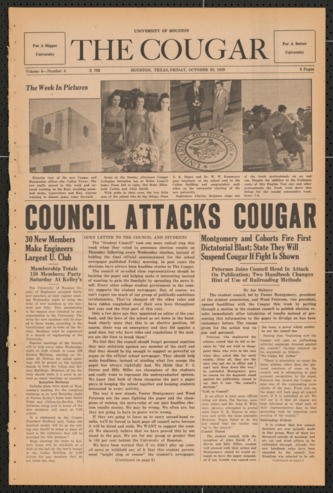 The Cougar, Vol. 6, No. 4, October 20, 1939