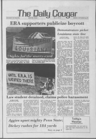 The Daily Cougar. Vol. 46, No. 20, September 24, 1979.