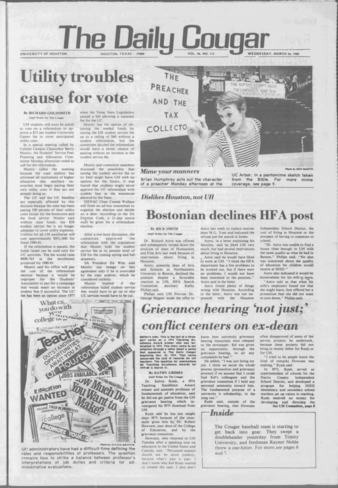 The Daily Cougar. Vol. 46, No. [114], March 26, 1980.