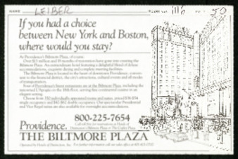 Biltmore Plaza advertisement