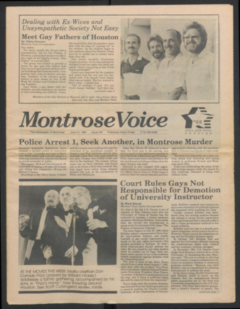 Montrose Voice, No. 243, June 21, 1985