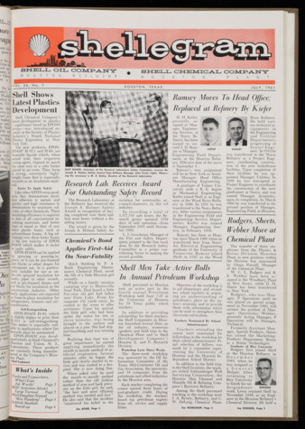 Shellegram, Vol. 26, No. 7, July 1961