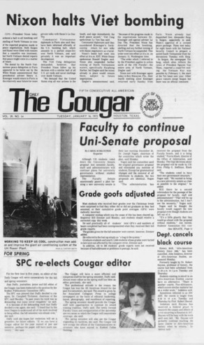 The Daily Cougar. Vol. 39, No. 54, January 16, 1973.