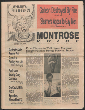 Montrose Voice, No. 180, April 6, 1984