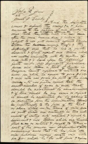 Court document in Crosby v. Jones