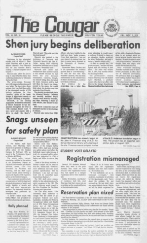 The Daily Cougar. Vol. 42, No. 28, November 7, 1975.