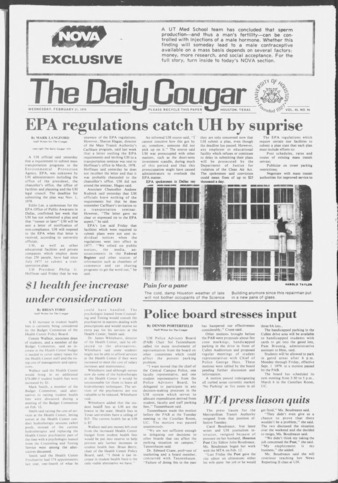 The Daily Cougar. Vol. 45, No. 96, February 21, 1979.
