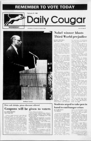 The Daily Cougar. Vol. 51, No. 81, February 27, 1985.