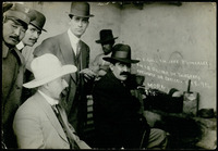 General Pablo González in the telegraph office at Chalco