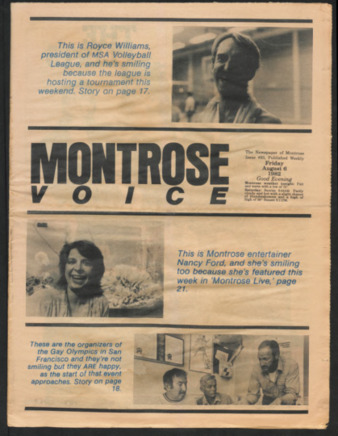 Montrose Voice, No. 93, August 6, 1982