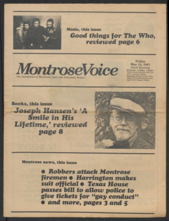 Montrose Voice, No. 29, May 15, 1981