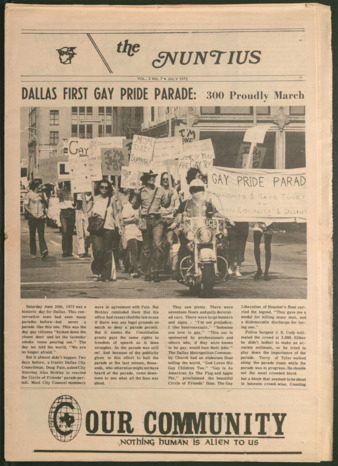 The Nuntius & Our Community, Vol. 3, No. 7, July 1972
