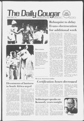 The Daily Cougar. Vol. 45, No. 122, April 6, 1979.