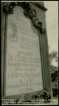 Statue of Juarez commemorative plaque