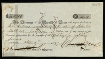 Pay certificate to H. Haskins