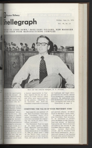 Shellegram, Vol. 39, No. 23, June 14, 1974