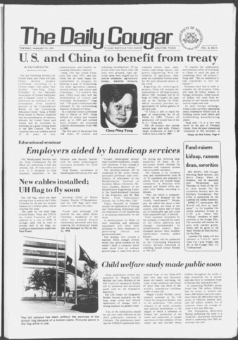 The Daily Cougar. Vol. 45, No. 75, January 23, 1979.