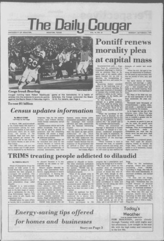 The Daily Cougar. Vol. 46, No. 30, October 8, 1979.