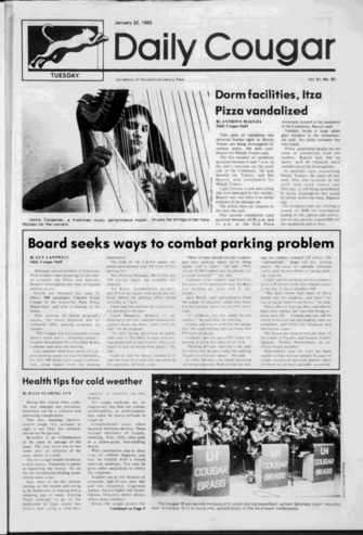 The Daily Cougar. Vol. 51, No. 60, January 22, 1985.