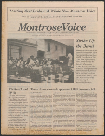 Montrose Voice, No. 447, May 19, 1989