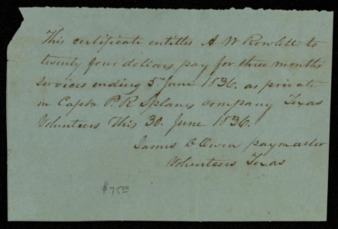 Scrip for A. W. Rowlett