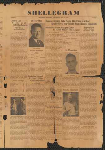 The Shellegram, Vol. 11, No. 6, May 16, 1946 